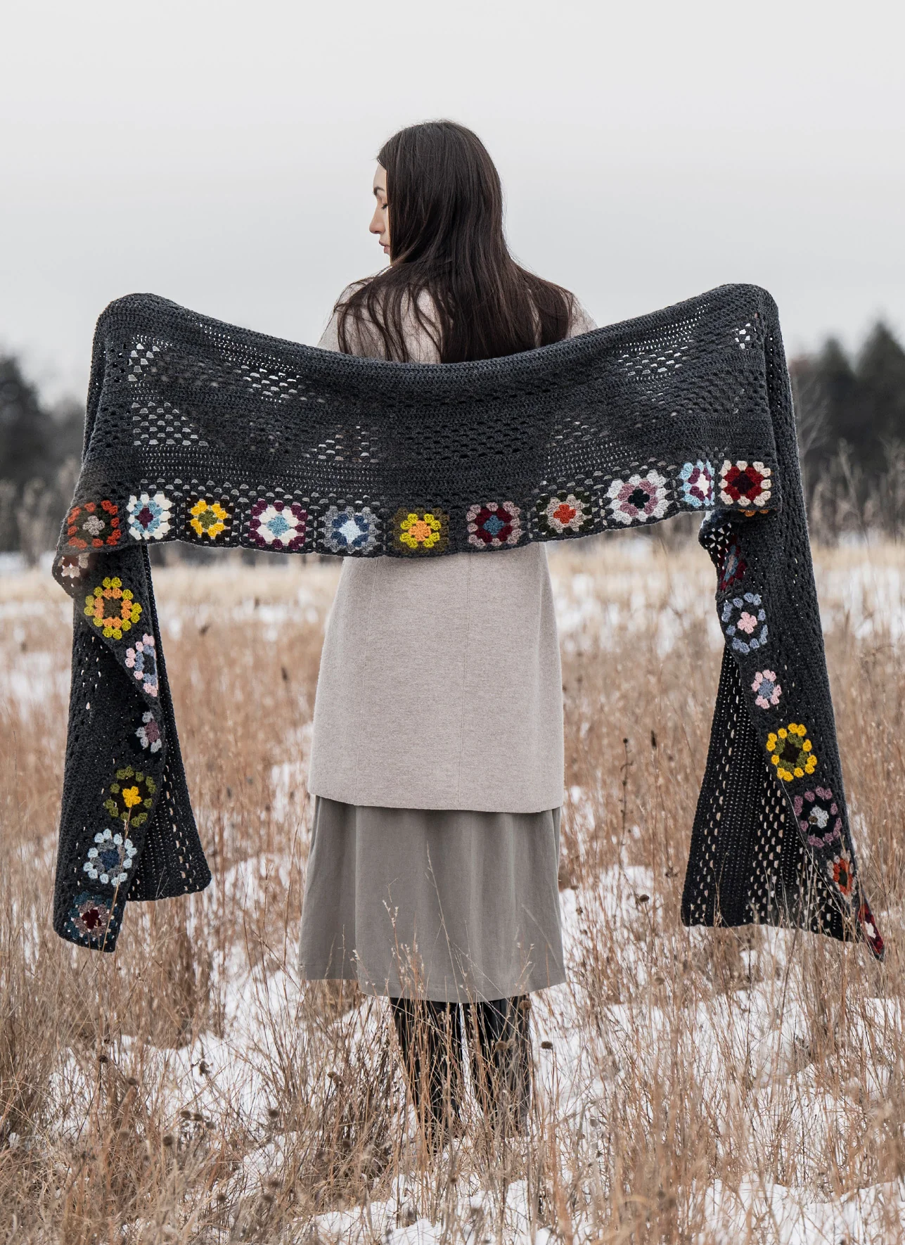 Brooklyn Crochet Wrap Kit in Woolstok - Image 2