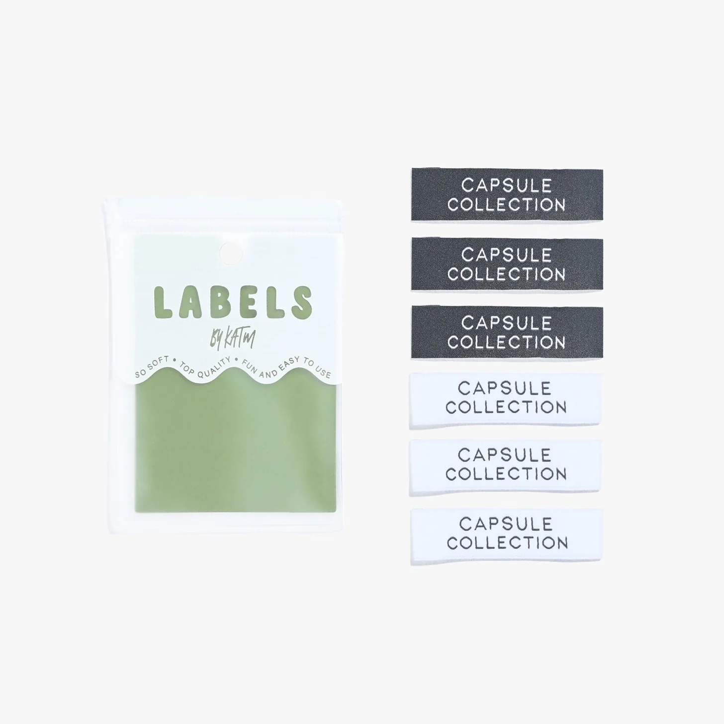 "Capsule Collection" Woven Labels 6 Pack - Image 3