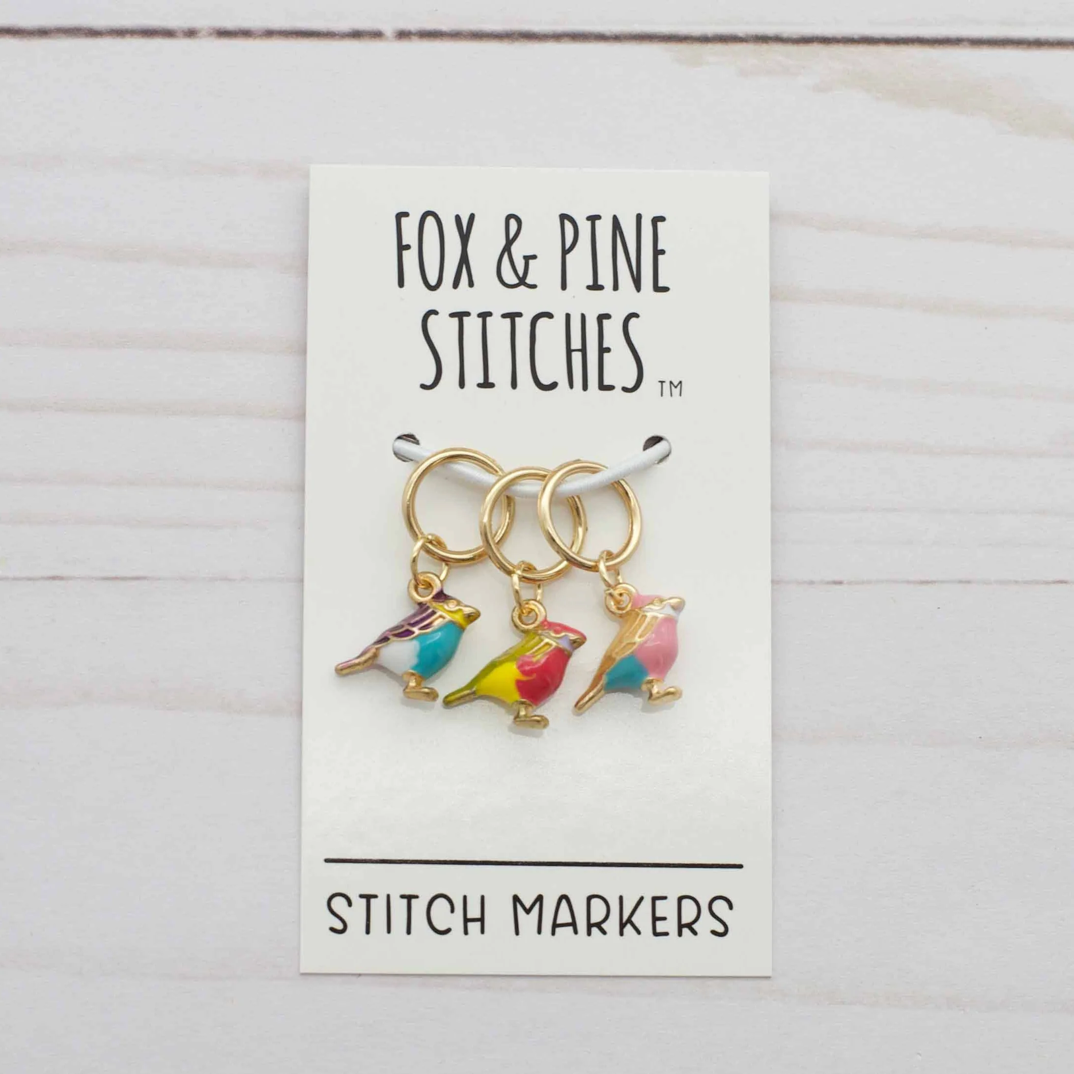 Colourful Birds | Stitch Markers