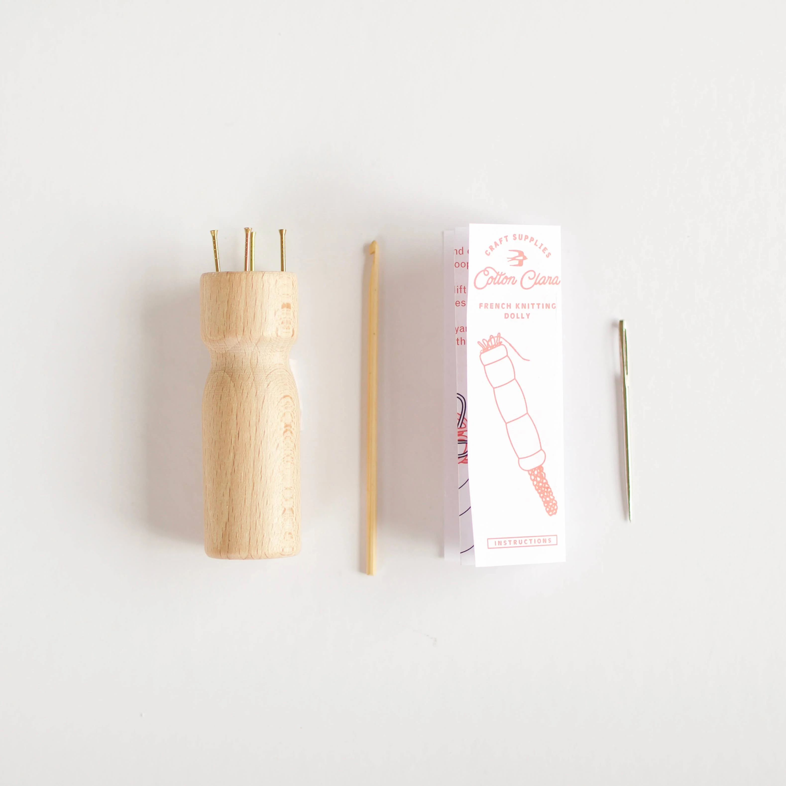 French Knitting Bobbin – Wooden Dolly - Image 4