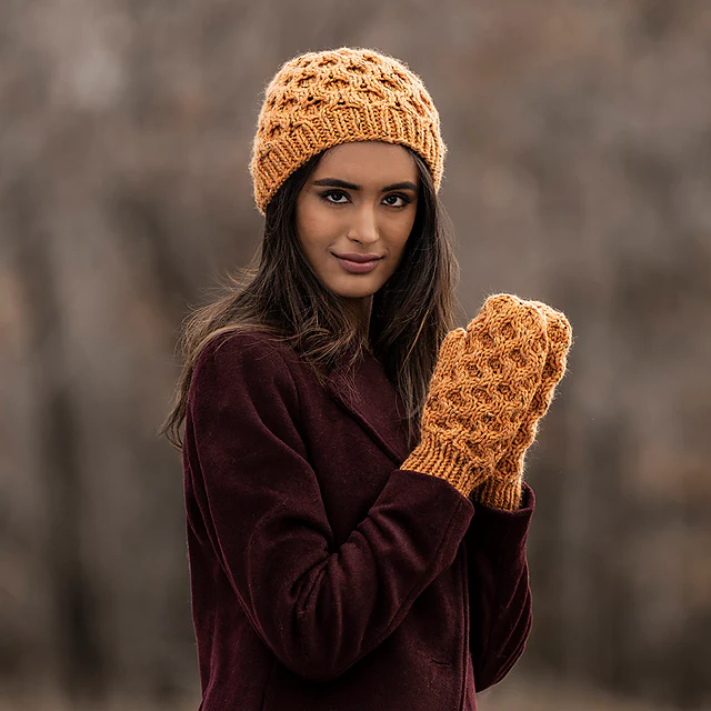 Huntington Hat & Mitts Kits with Woolstok Tweed - Image 19
