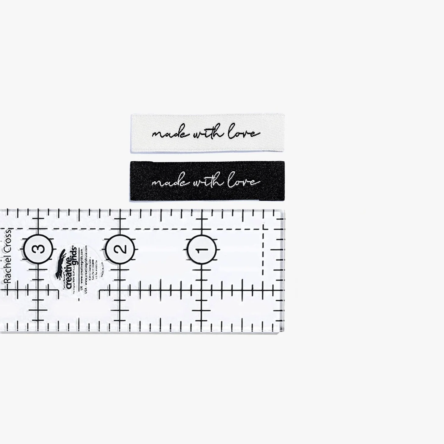 "Made with Love" Woven Labels 6 Pack