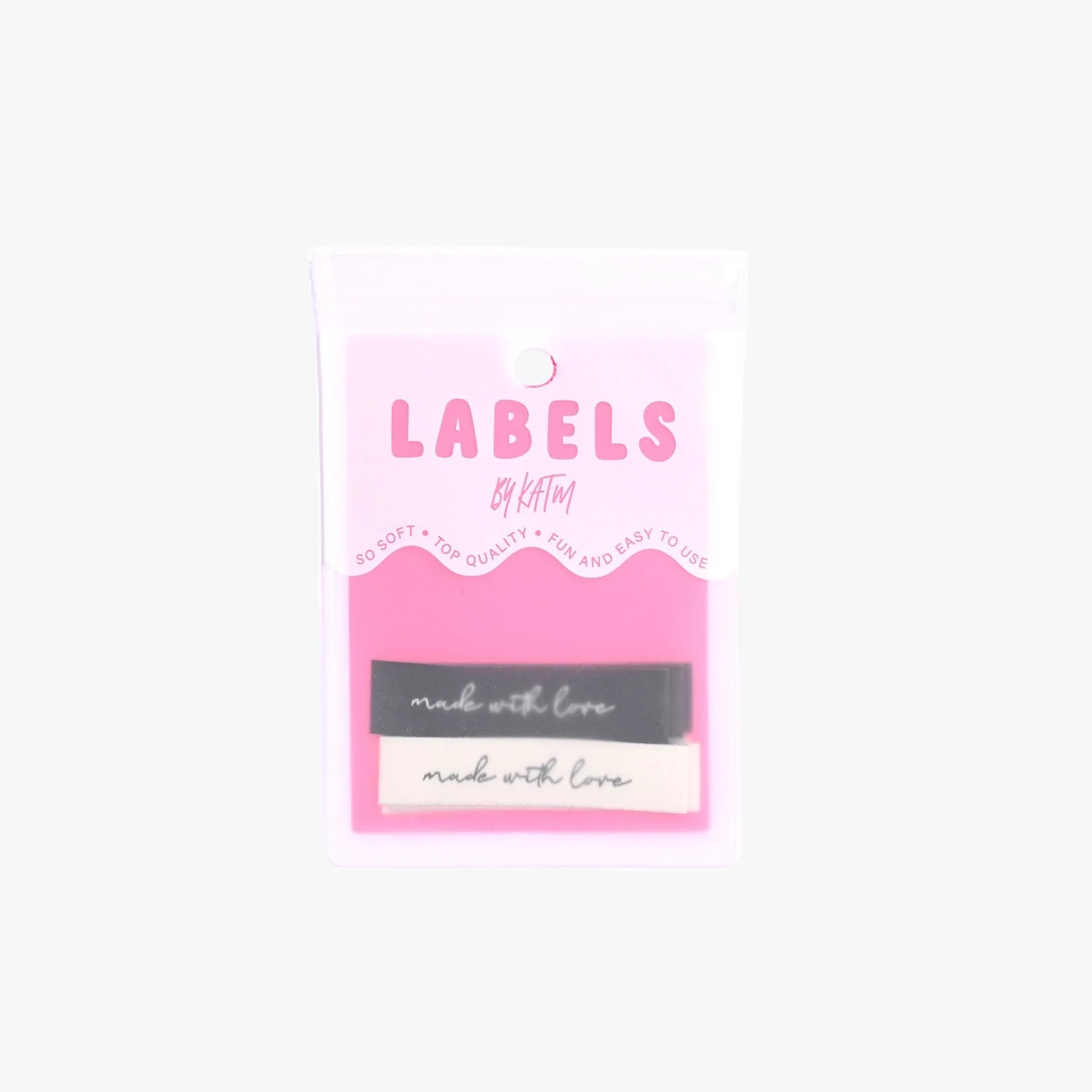 "Made with Love" Woven Labels 6 Pack - Image 4