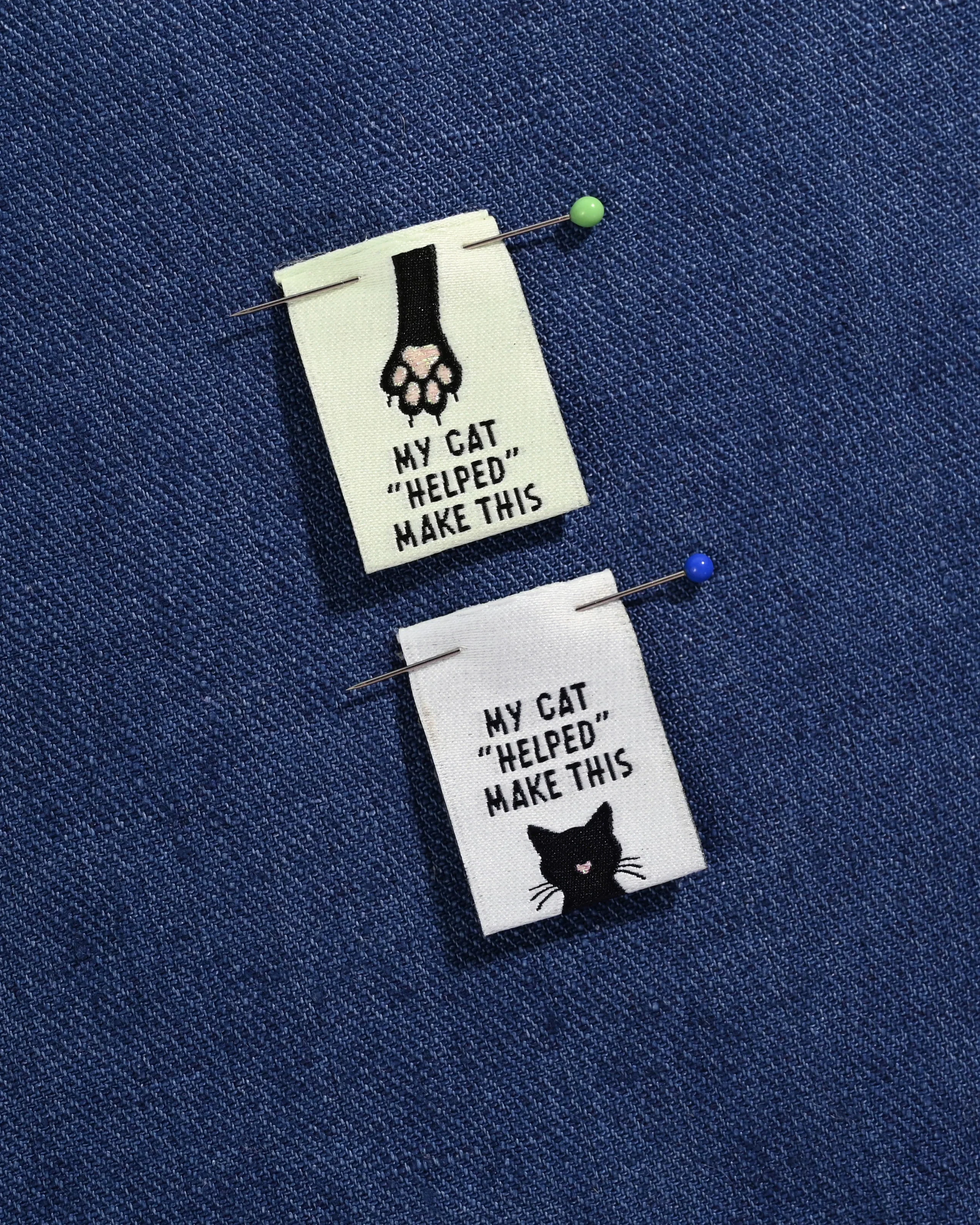 My Cat "Helped" Make This Woven Labels 6 Pack - Image 3