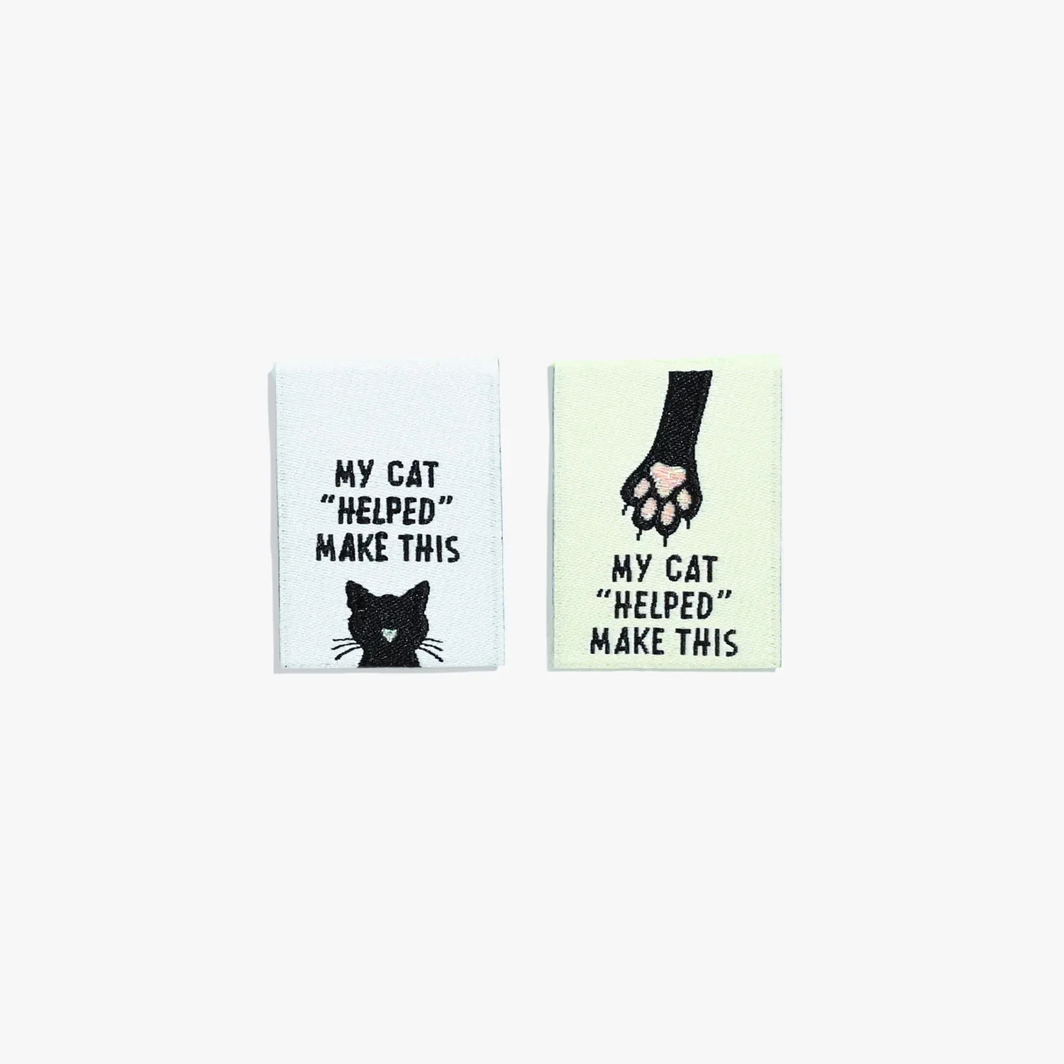 My Cat "Helped" Make This Woven Labels 6 Pack - Image 4