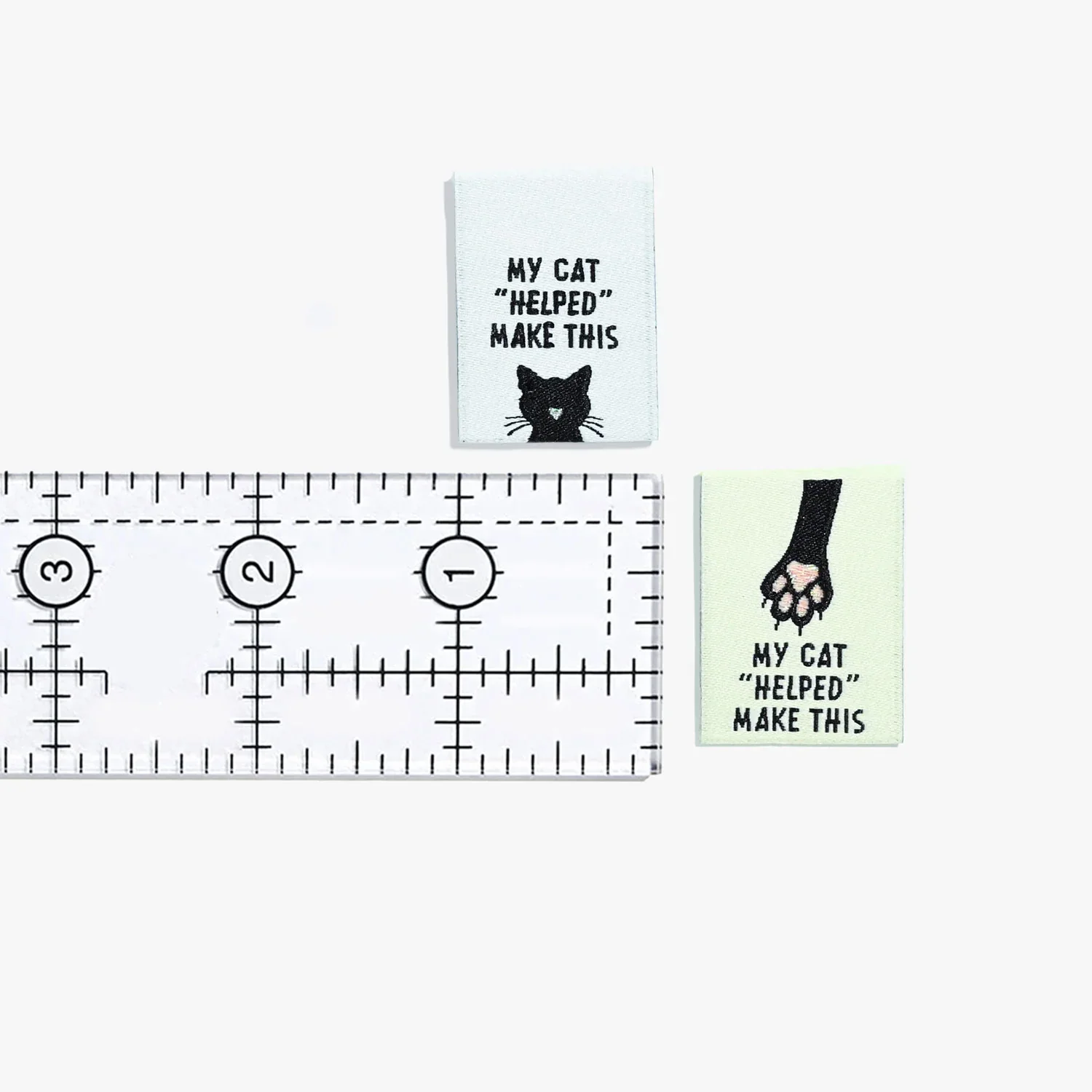 My Cat "Helped" Make This Woven Labels 6 Pack - Image 5