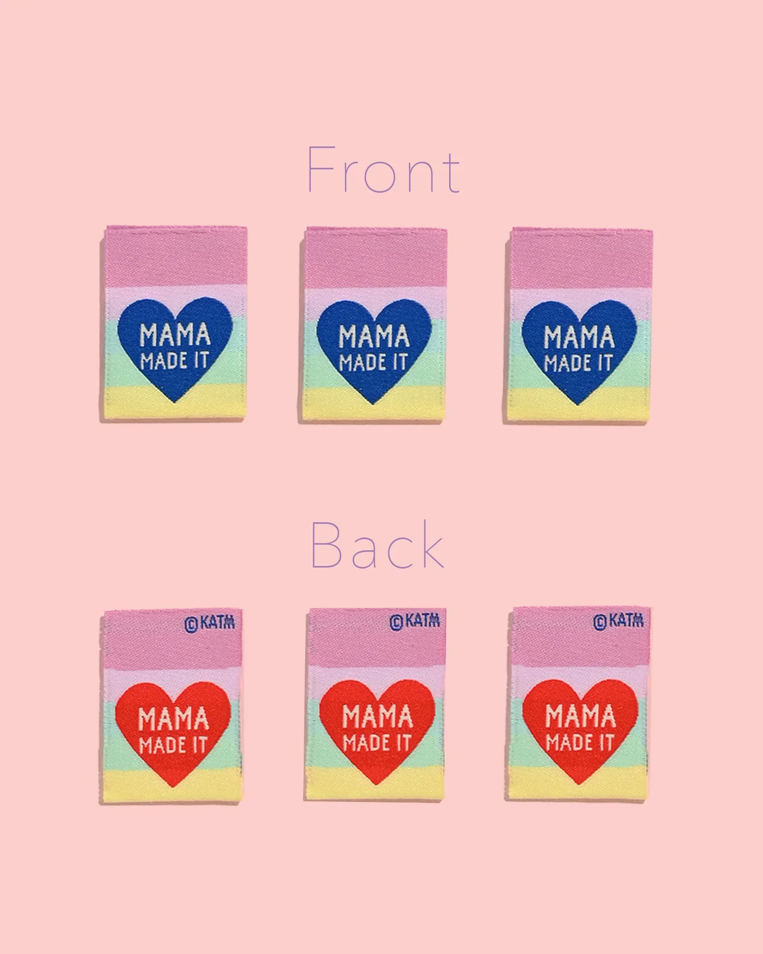 "My Mama Made It" Woven Labels 6 Pack - Image 3