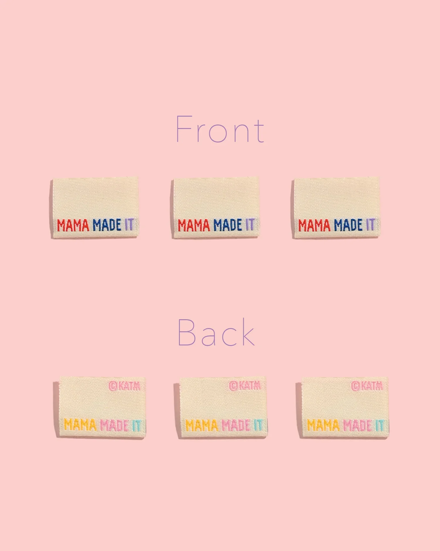 "My Mama Made It" Woven Labels 6 Pack - Image 5