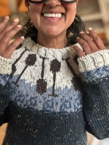 Oarsome Sweater Kits with Woolstok Tweed - Image 4