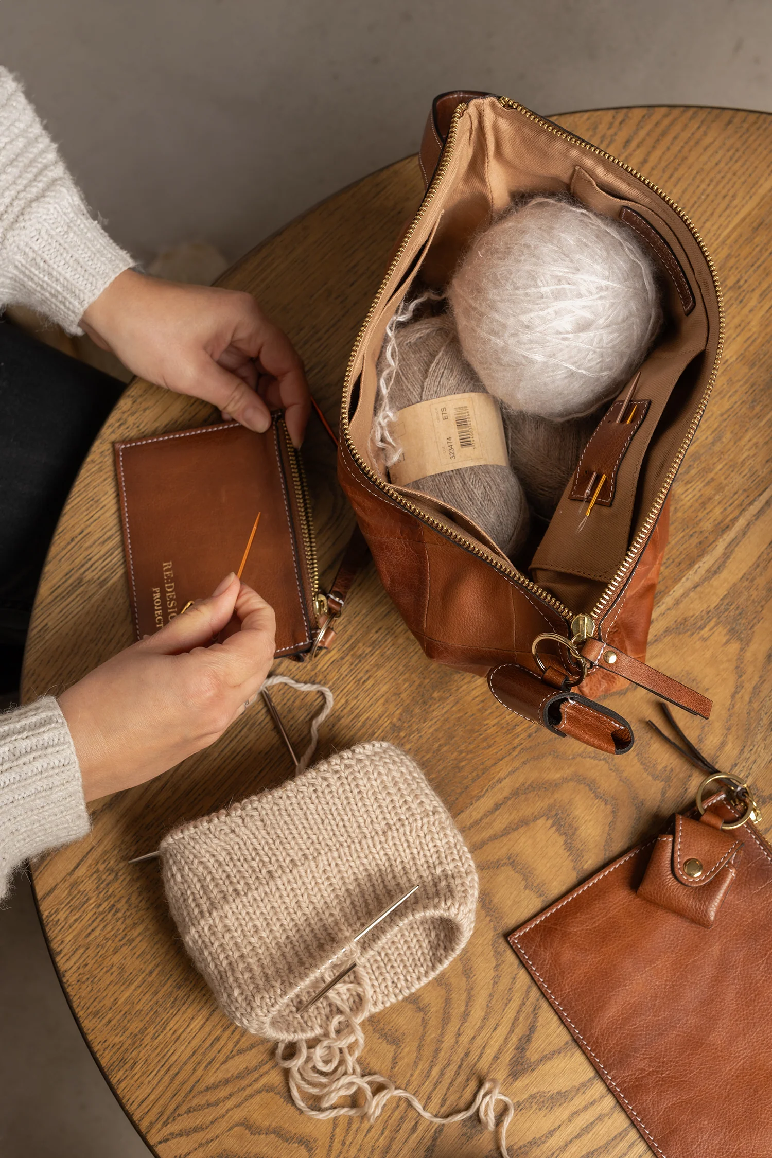 Project 13 Large Leather Clutch by Re:Designed - Image 8