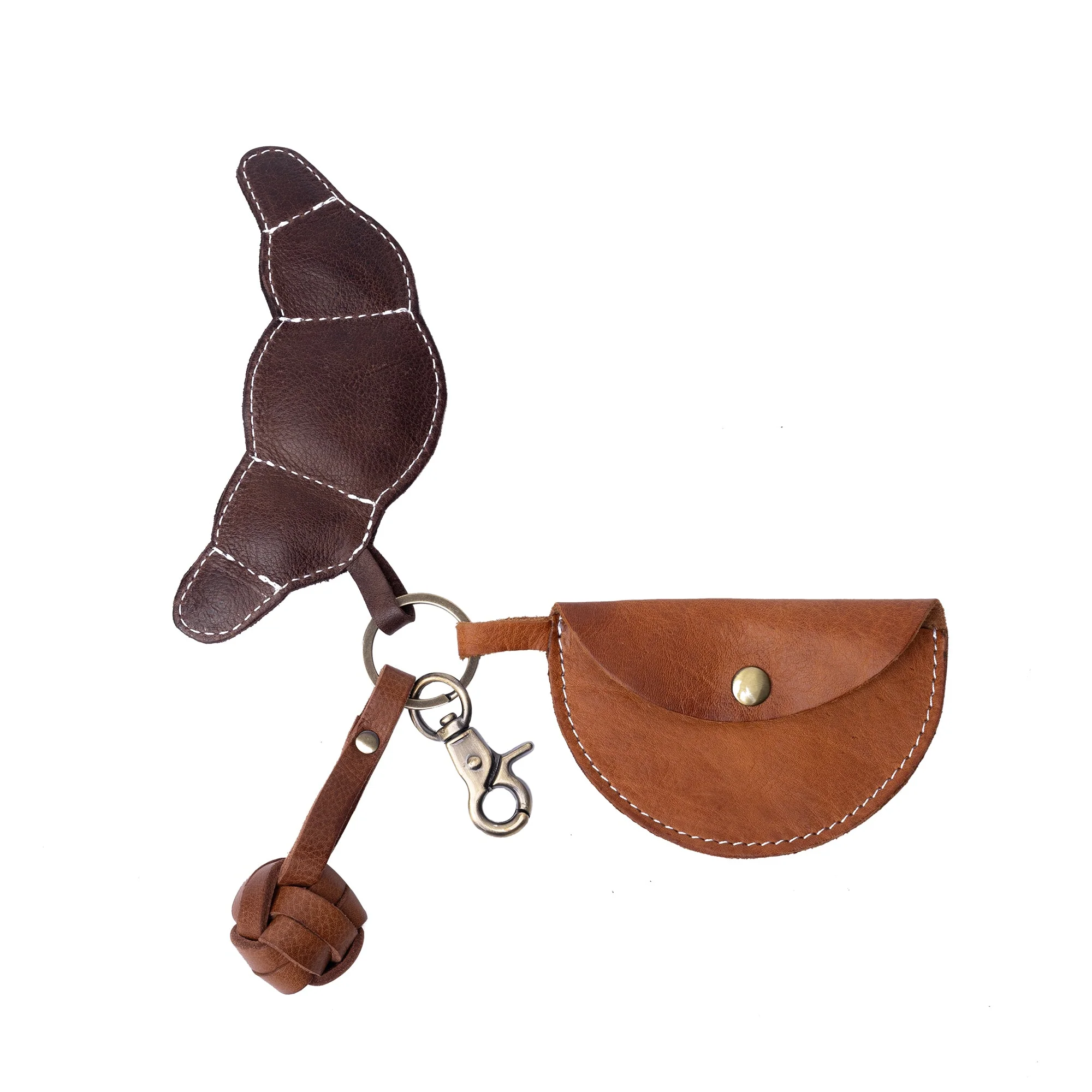 Project 143 Croissant Ball Keyring by Re:Designed