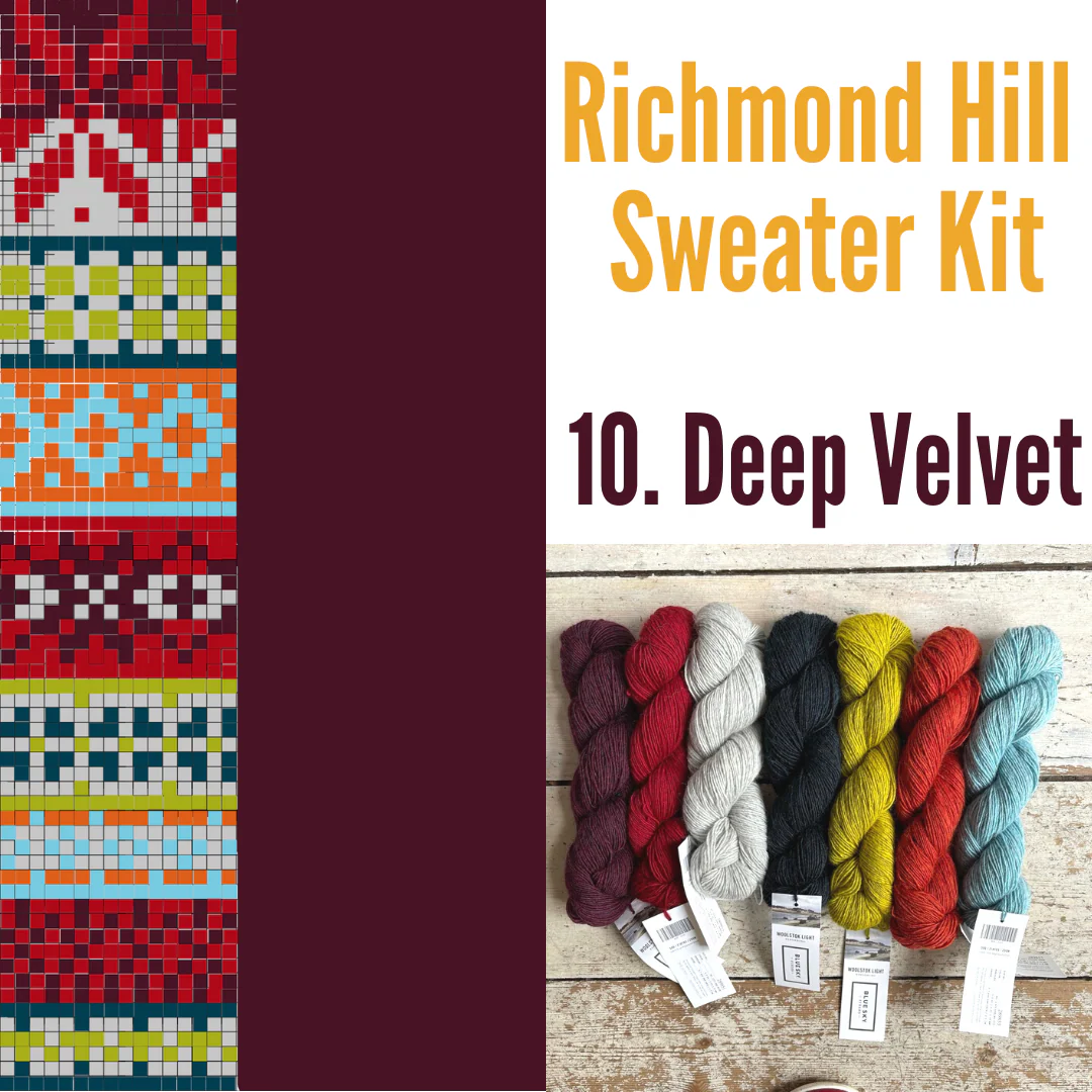 Richmond Hill Sweater Kit 10 - Deep velvet