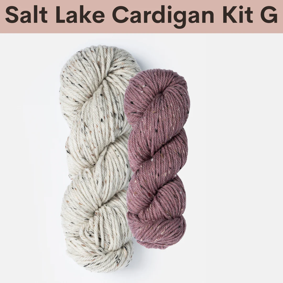 Salt Lake Cardigan Kits with Woolstok Tweed - Image 10