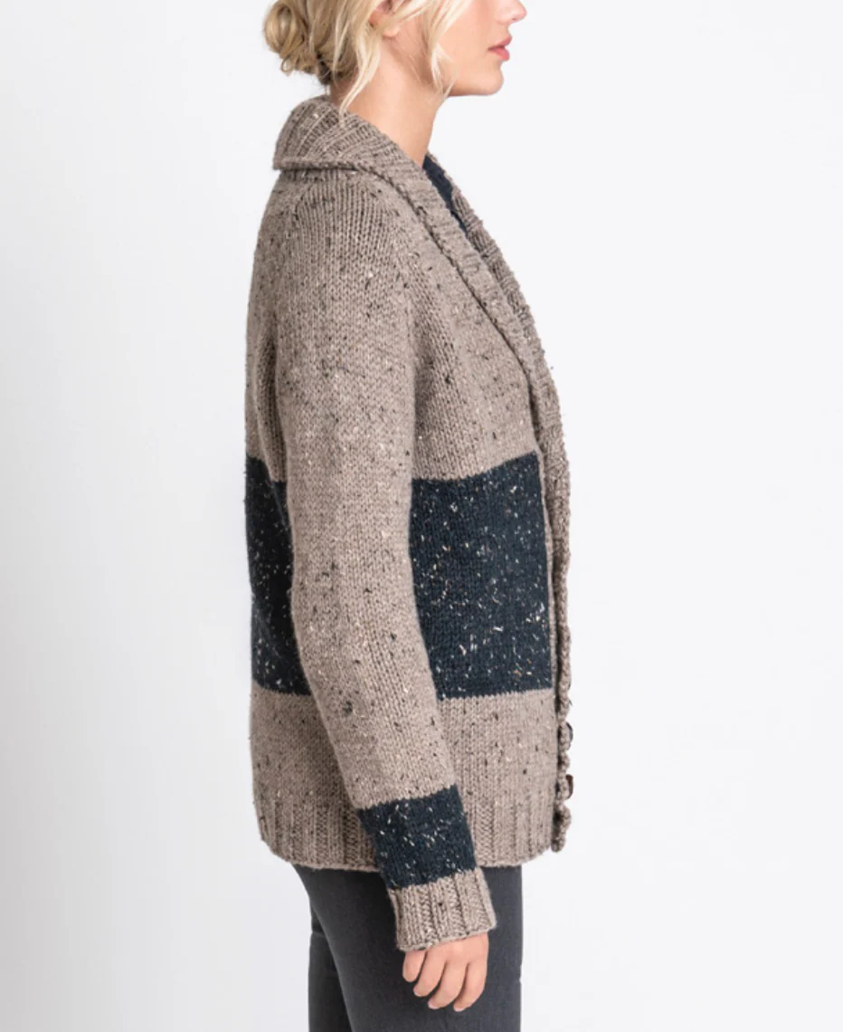 Salt Lake Cardigan Kits with Woolstok Tweed - Image 12