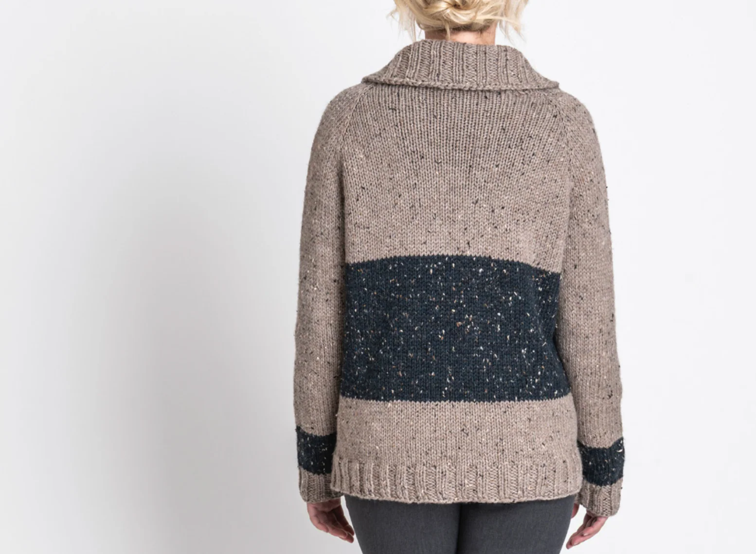 Salt Lake Cardigan Kits with Woolstok Tweed - Image 13