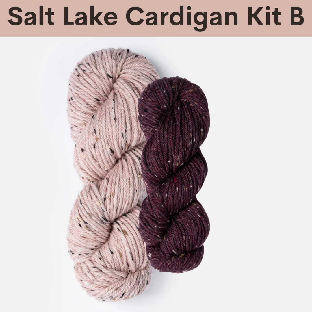 Salt Lake Cardigan Kits with Woolstok Tweed - Image 5