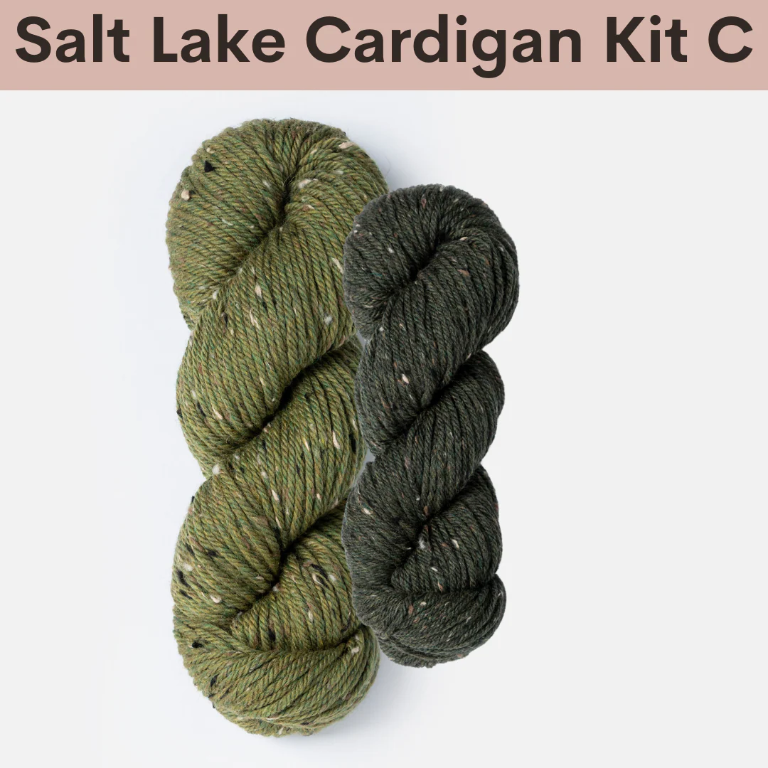 Salt Lake Cardigan Kits with Woolstok Tweed - Image 6