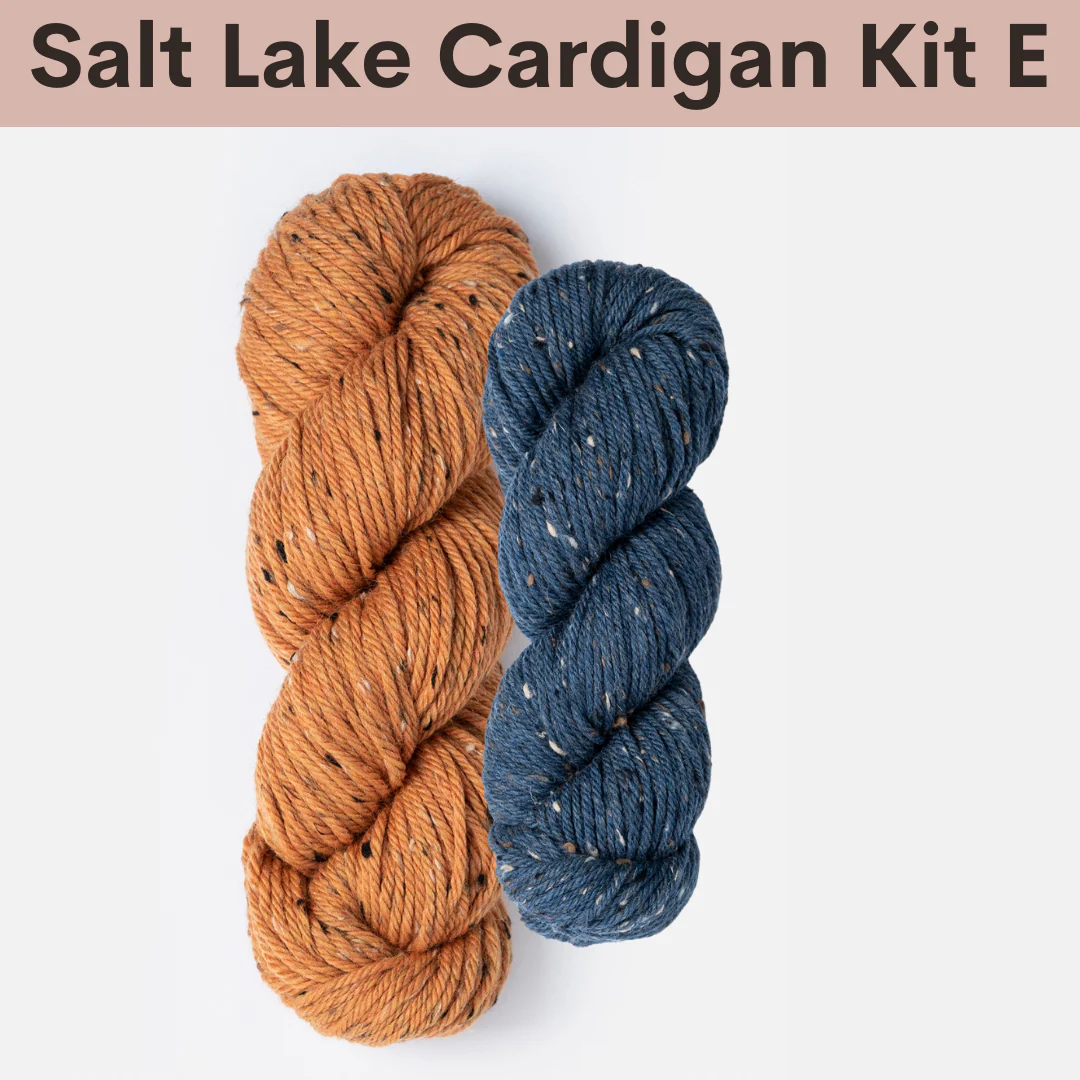 Salt Lake Cardigan Kits with Woolstok Tweed - Image 8