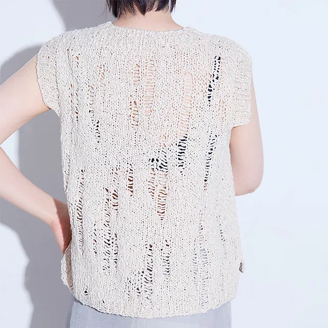 Summer Damage Vest with Cotton Waves - Image 12
