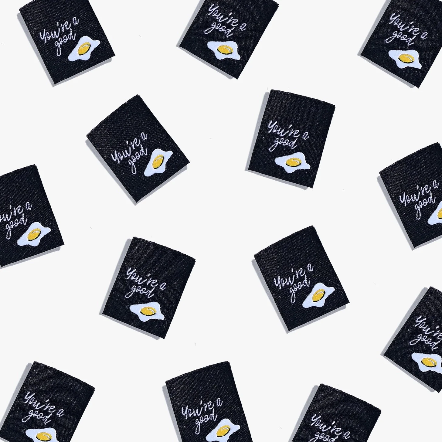 "You're A Good Egg" Woven Labels 6 Pack