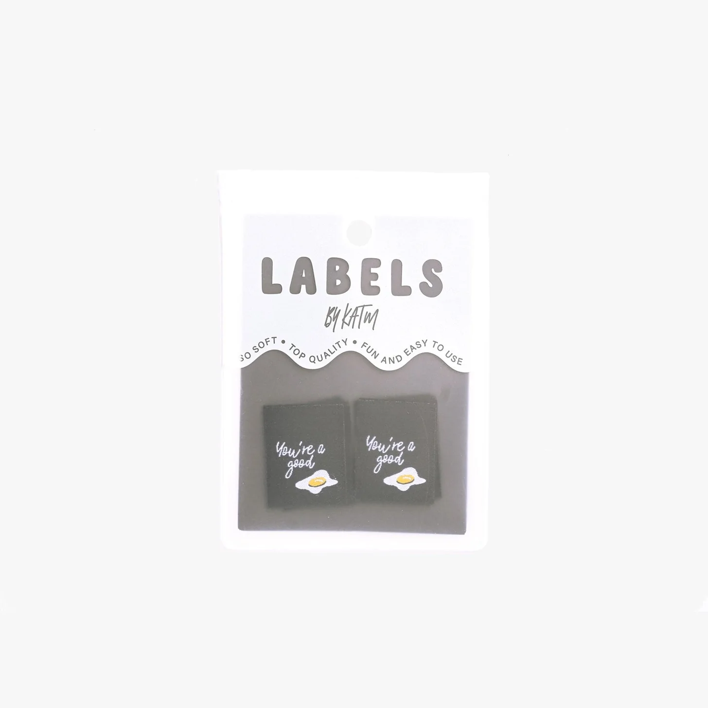 "You're A Good Egg" Woven Labels 6 Pack - Image 3